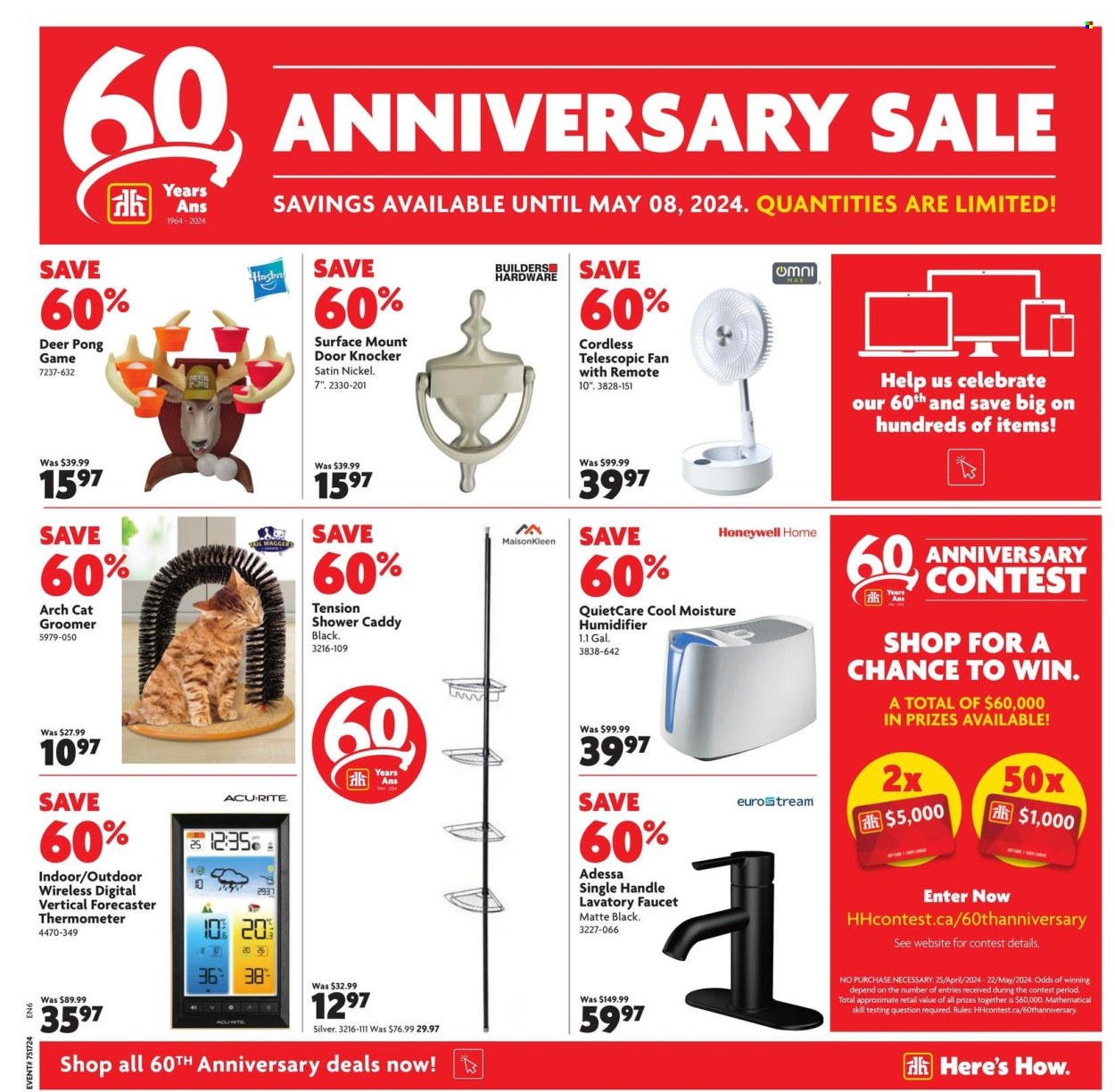 thumbnail - Home Hardware Building Centre Flyer - April 25, 2024 - May 08, 2024 - Sales products - Honeywell, faucet, thermometer. Page 6.