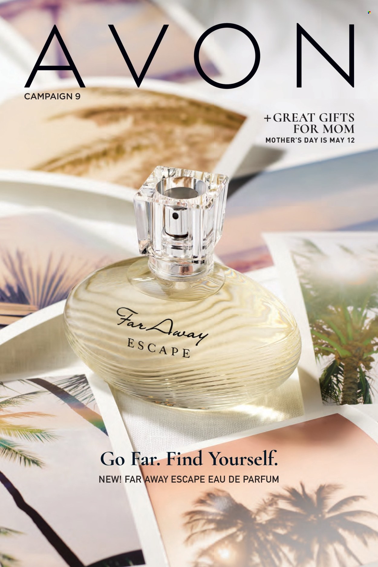 thumbnail - Avon Flyer - Sales products - Avon, eau de parfum, far away. Page 1.