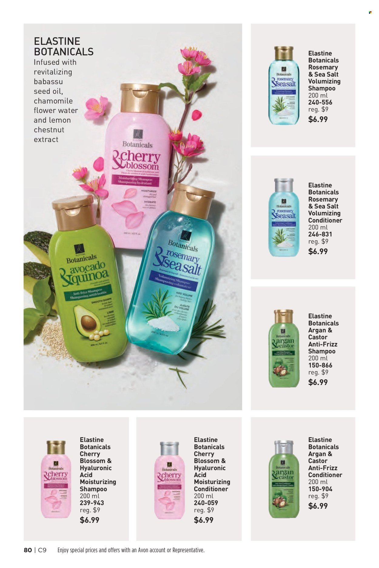 thumbnail - Avon Flyer - Sales products - shampoo, Avon, conditioner. Page 80.
