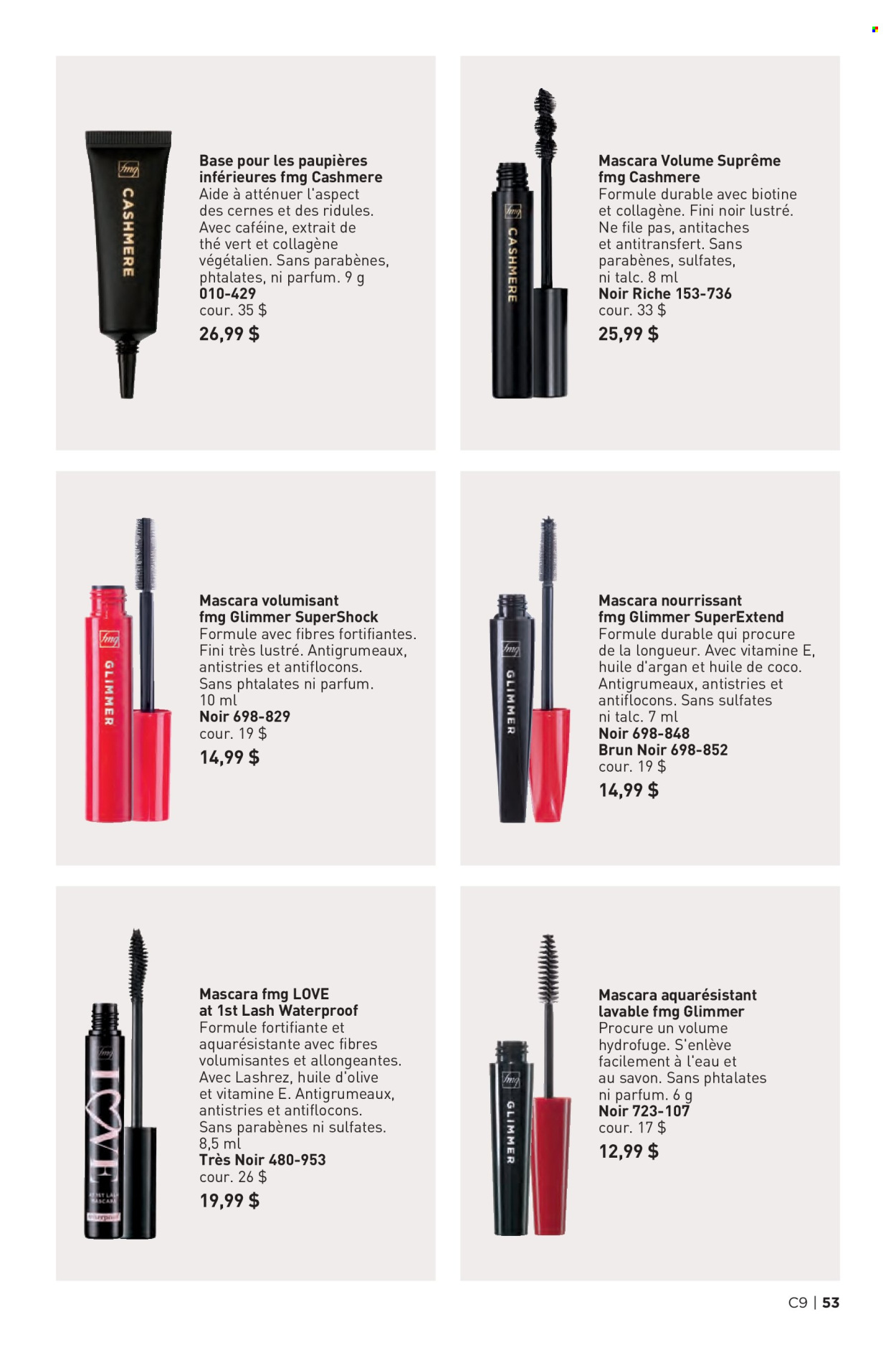 thumbnail - Avon Flyer - Sales products - eau de parfum, mascara. Page 53.