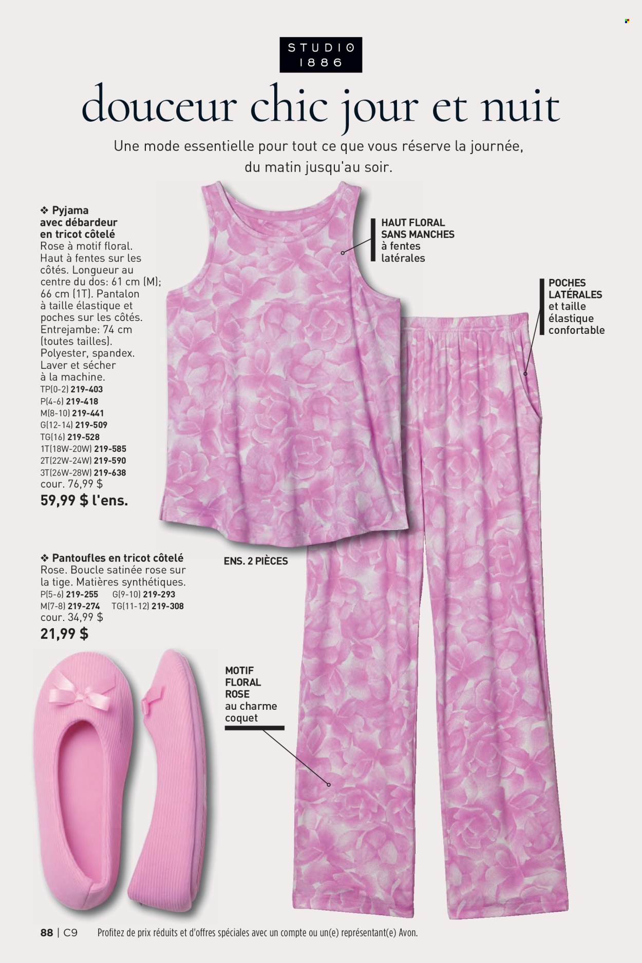 thumbnail - Avon Flyer - Sales products - Avon, pajamas. Page 88.