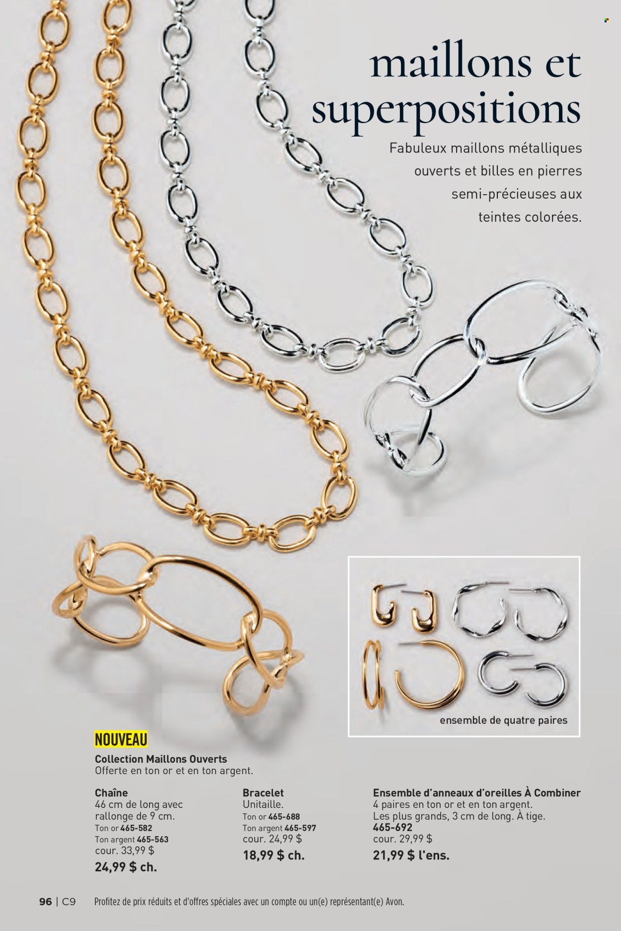 thumbnail - Avon Flyer - Sales products - Avon, bracelet. Page 96.