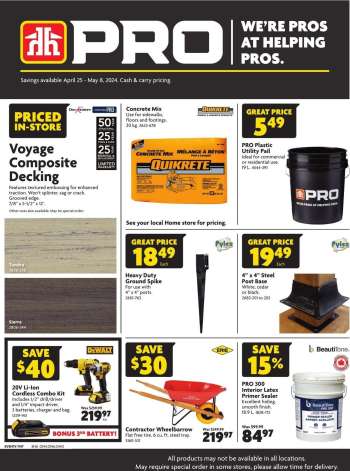 thumbnail - Home Hardware flyer - PRO - Contractors Only