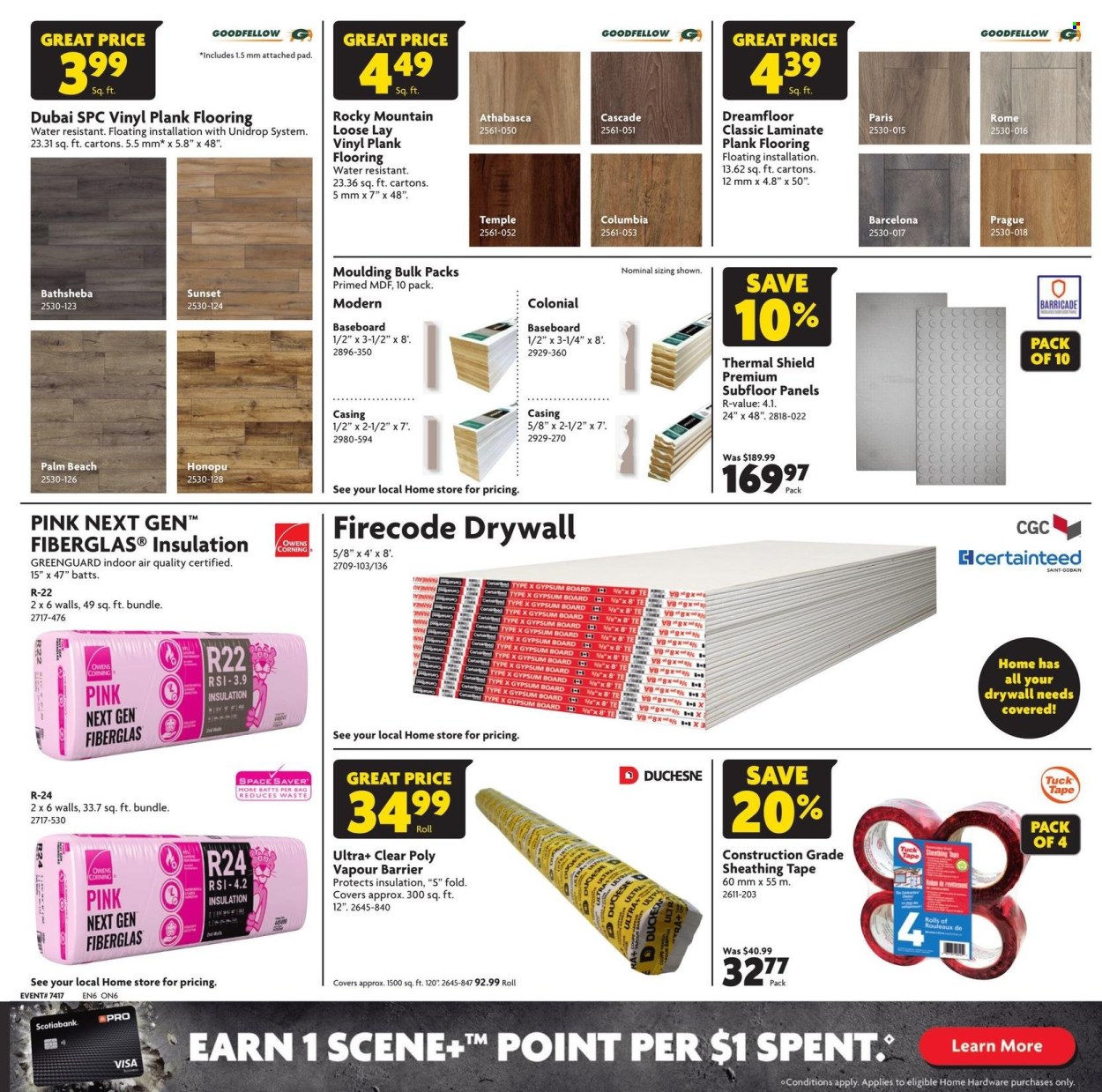 thumbnail - Home Hardware Flyer - April 25, 2024 - May 08, 2024 - Sales products - bag, flooring, moulding, palm. Page 7.