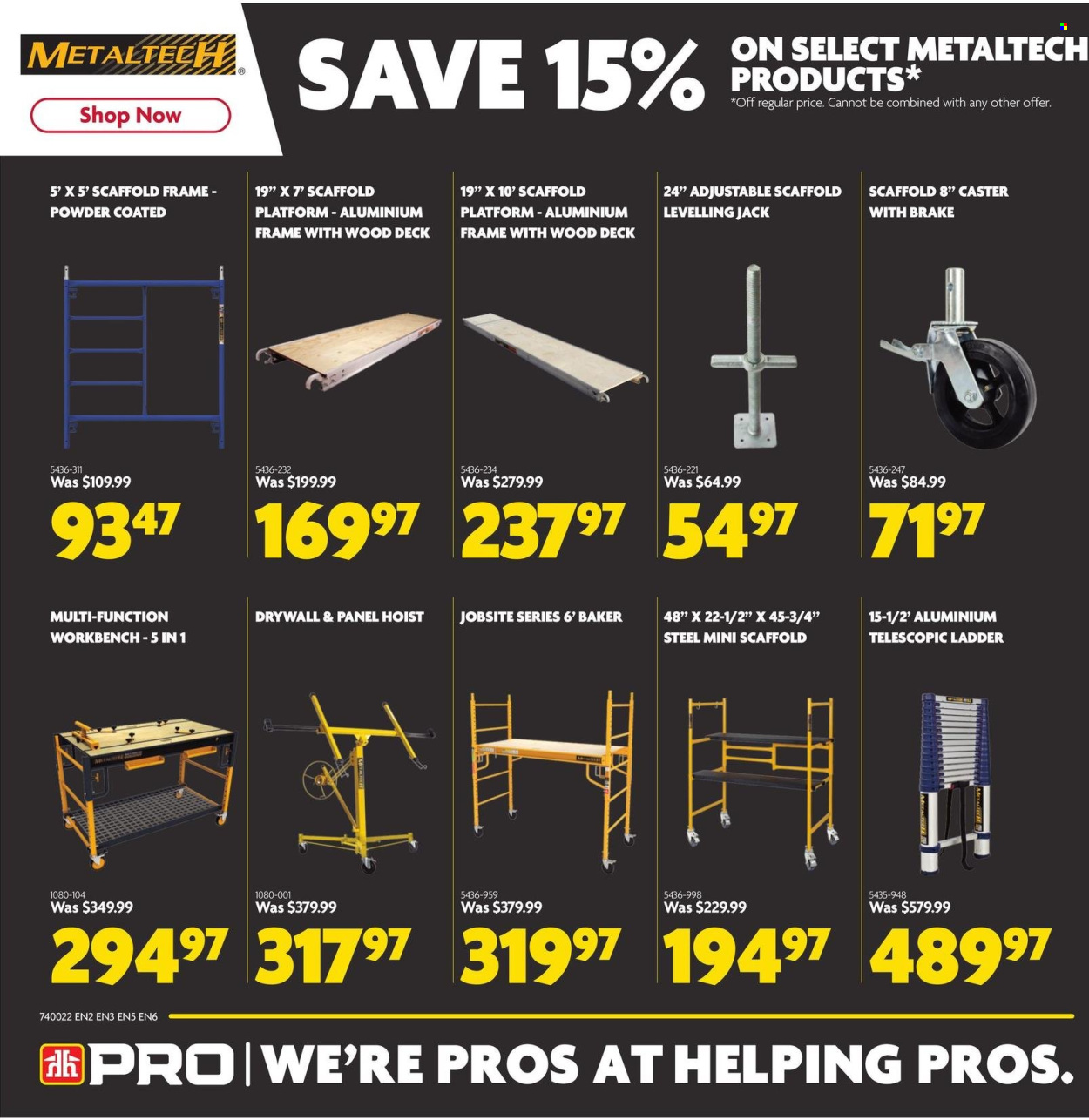 thumbnail - Home Hardware Flyer - April 25, 2024 - May 08, 2024 - Sales products - work bench, ladder, aluminium frame. Page 9.