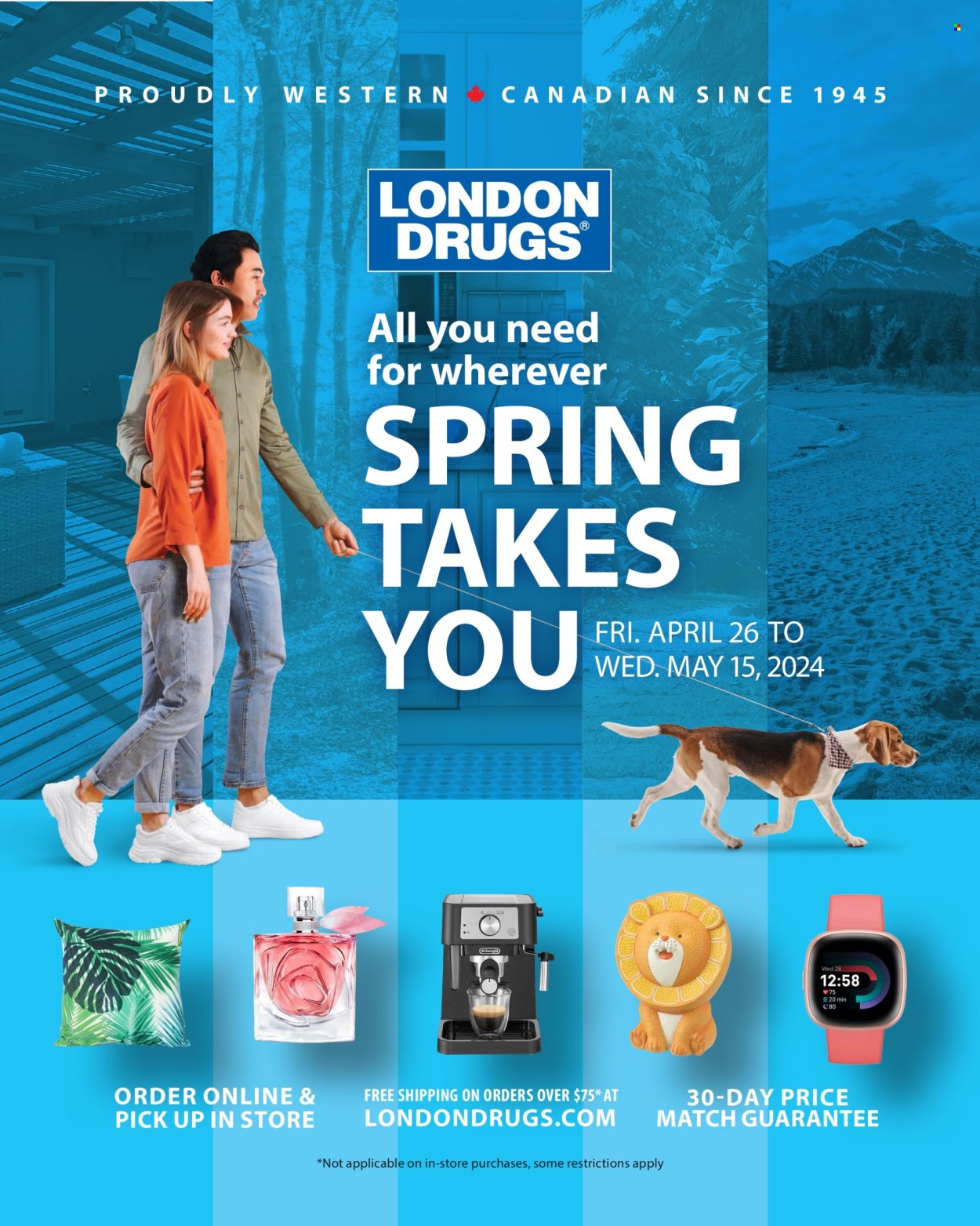 thumbnail - London Drugs Flyer - April 26, 2024 - May 15, 2024 - Sales products - De'Longhi. Page 1.