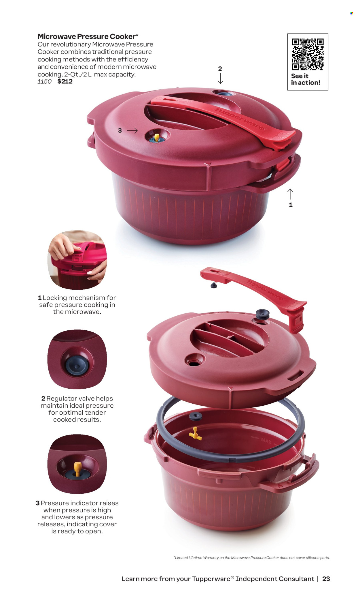 thumbnail - Tupperware Flyer - Sales products - safe, pressure cooker. Page 23.