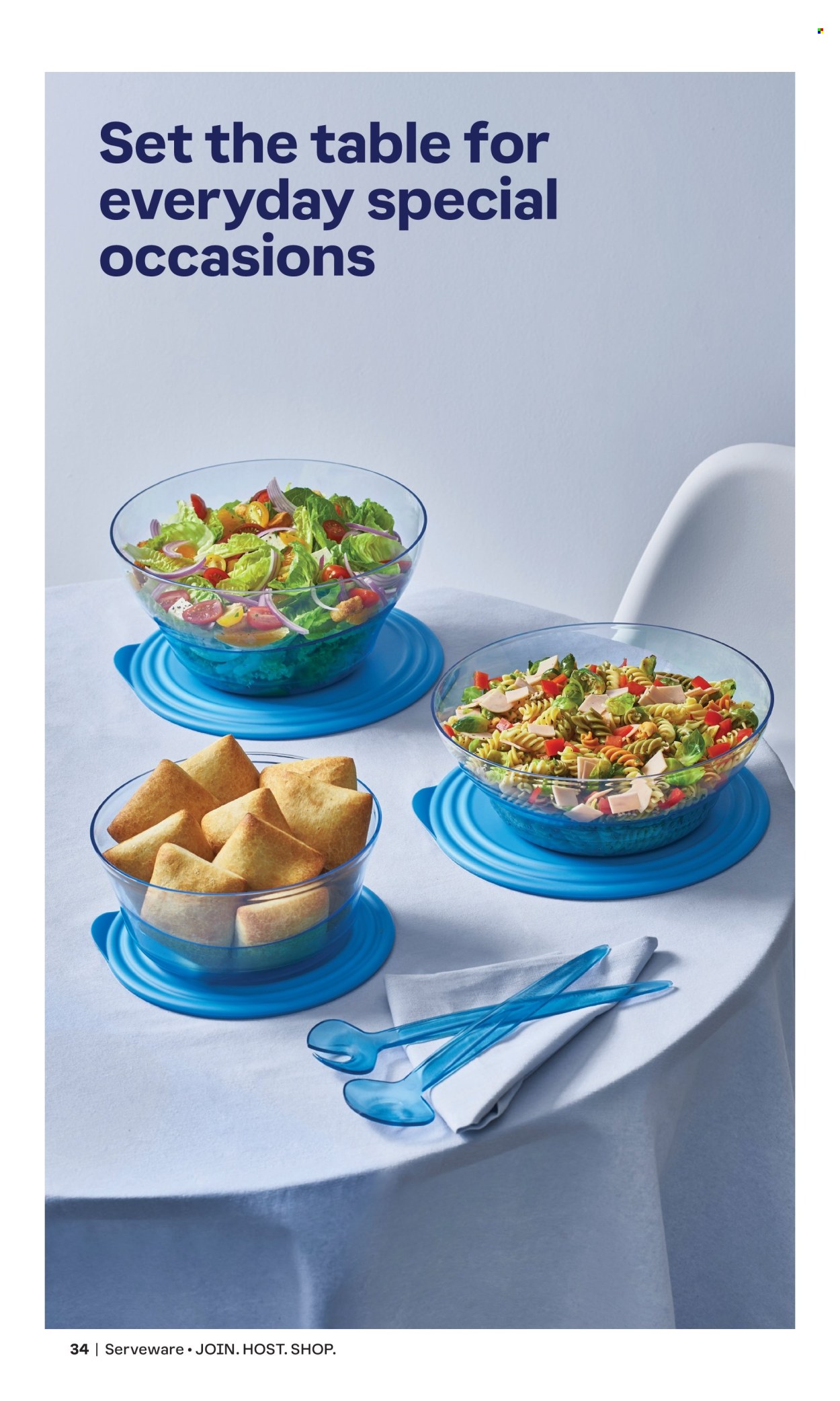 thumbnail - Tupperware Flyer - Sales products - serveware. Page 34.