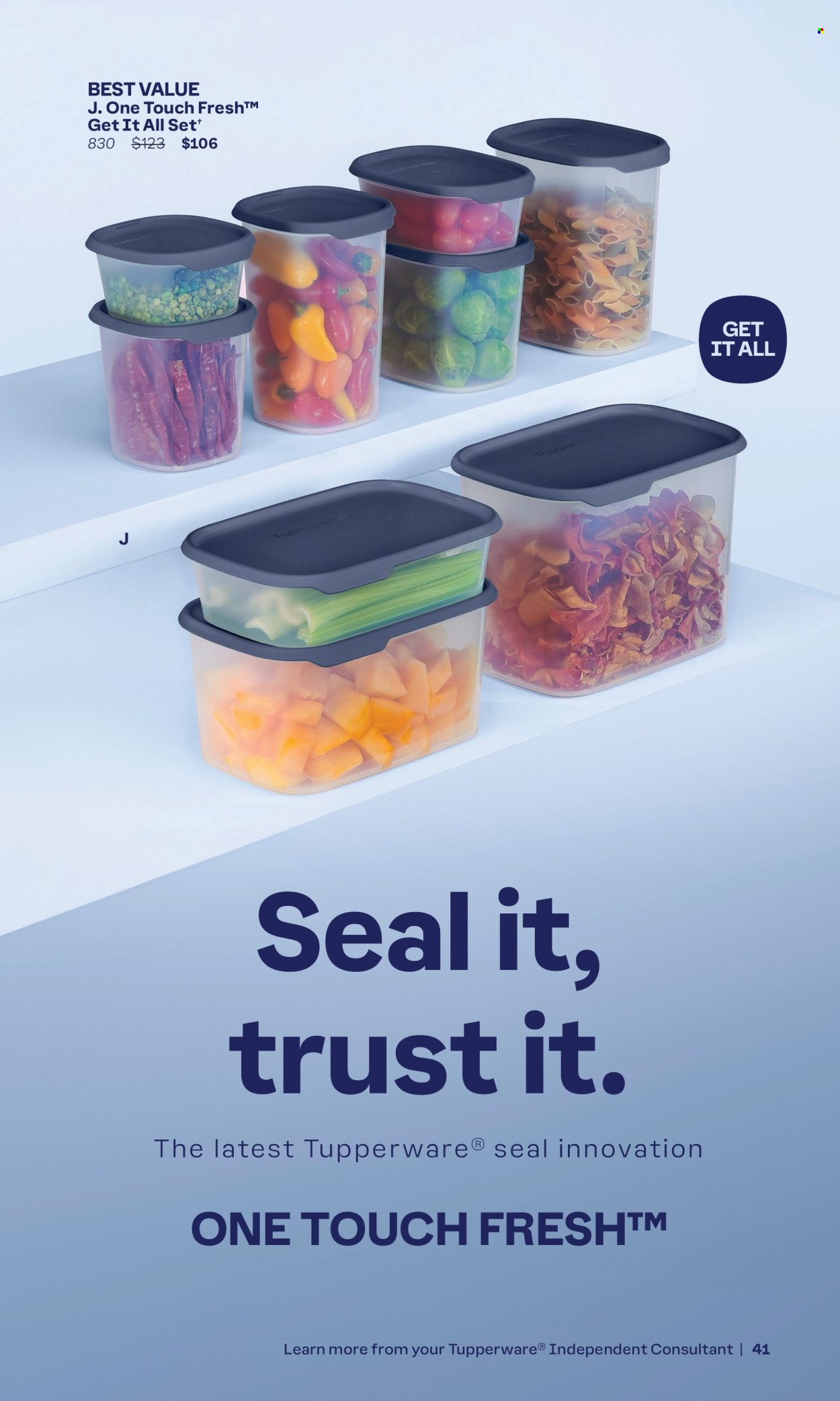 thumbnail - Tupperware Flyer - Sales products - Trust. Page 41.