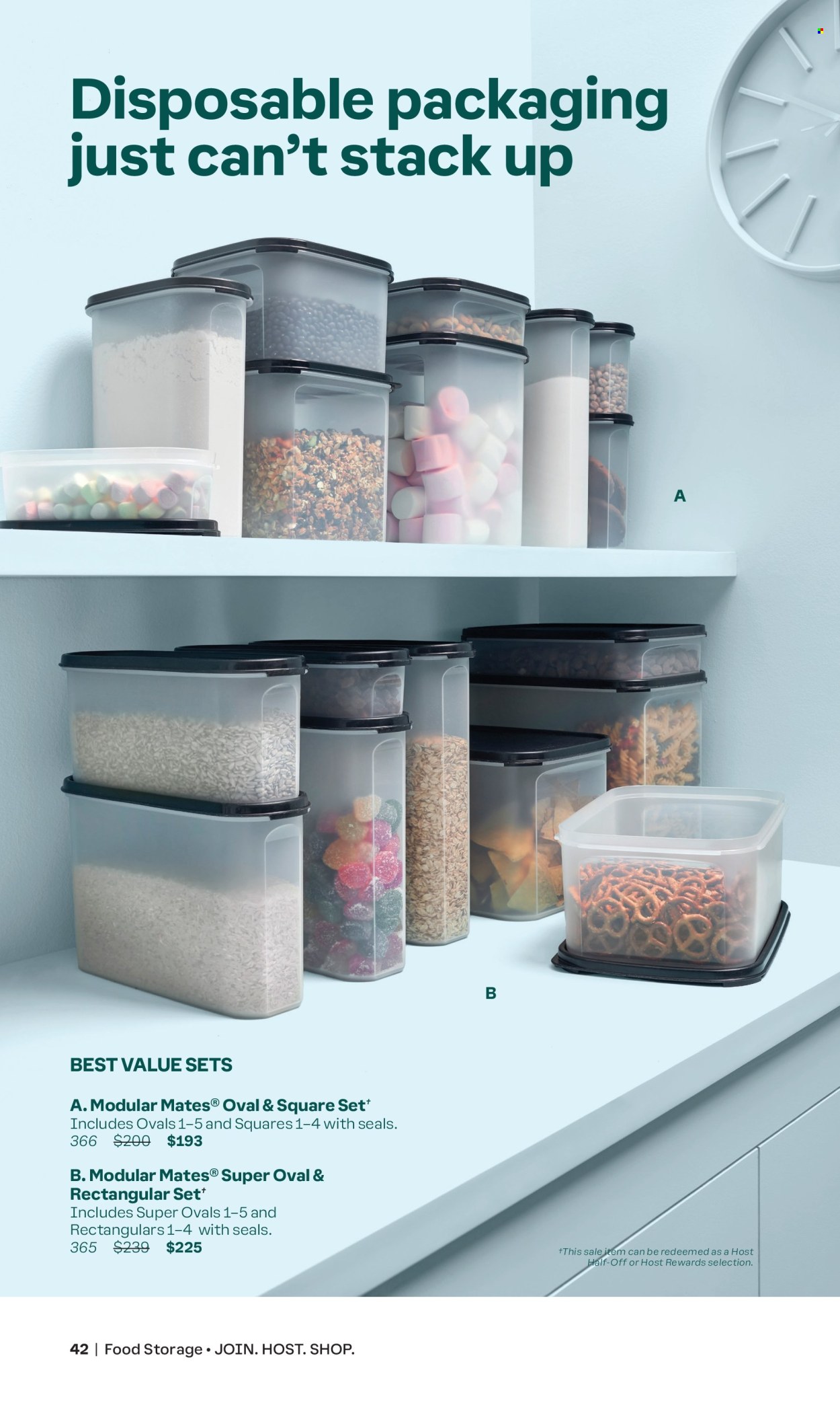 thumbnail - Tupperware Flyer - Sales products - meal box, plastic set of boxes, Modular Mates. Page 42.