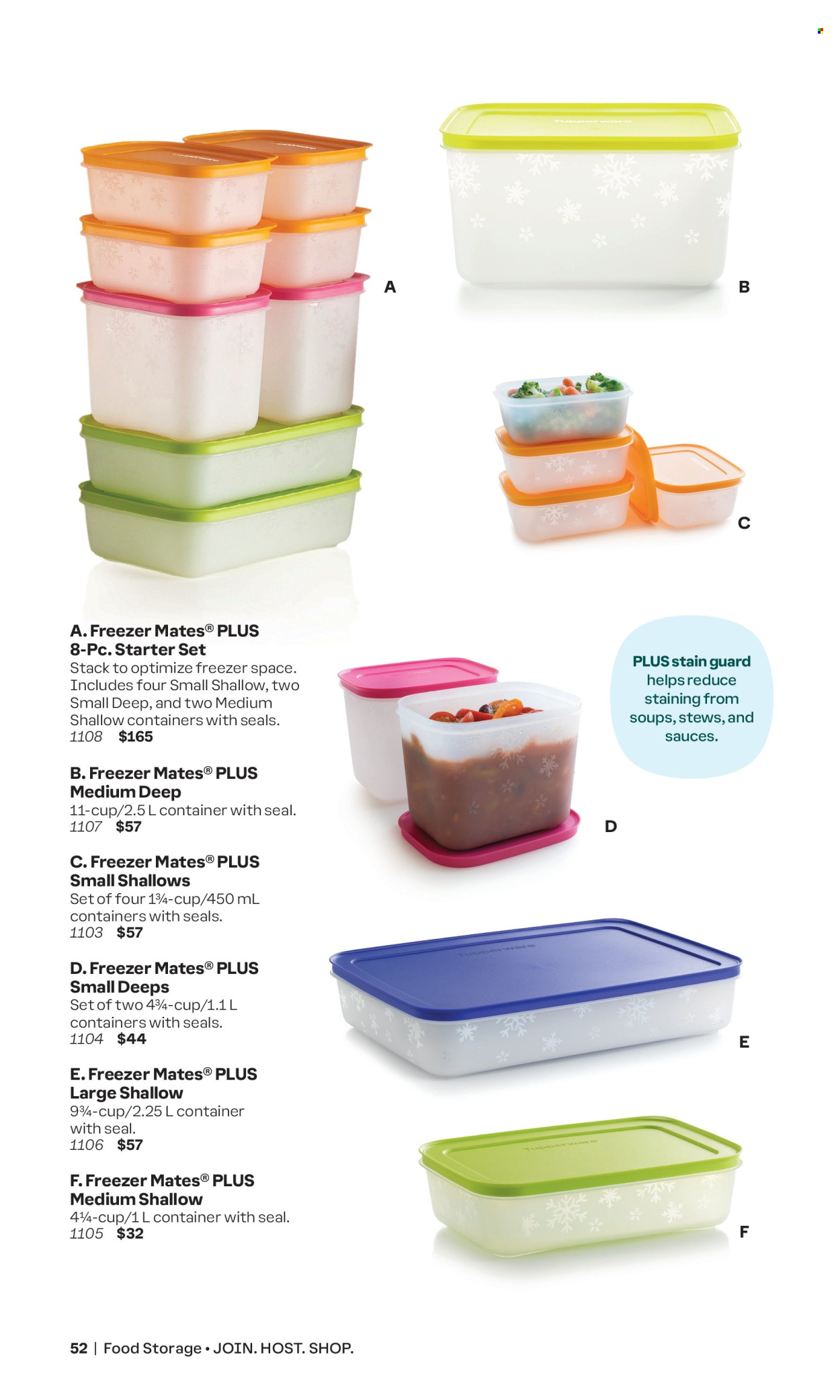thumbnail - Tupperware Flyer - Sales products - container, meal box. Page 52.