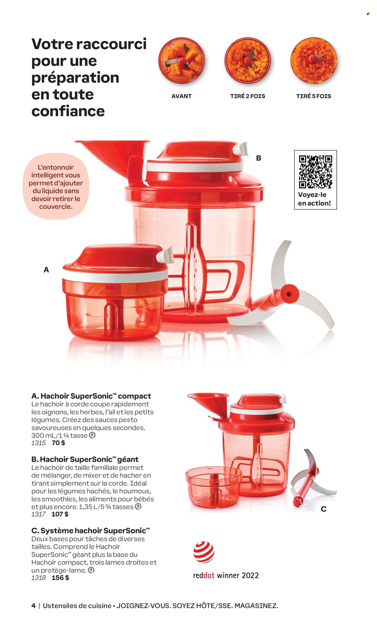 thumbnail - Tupperware Flyer - Sales products - mixer, sauce. Page 4.
