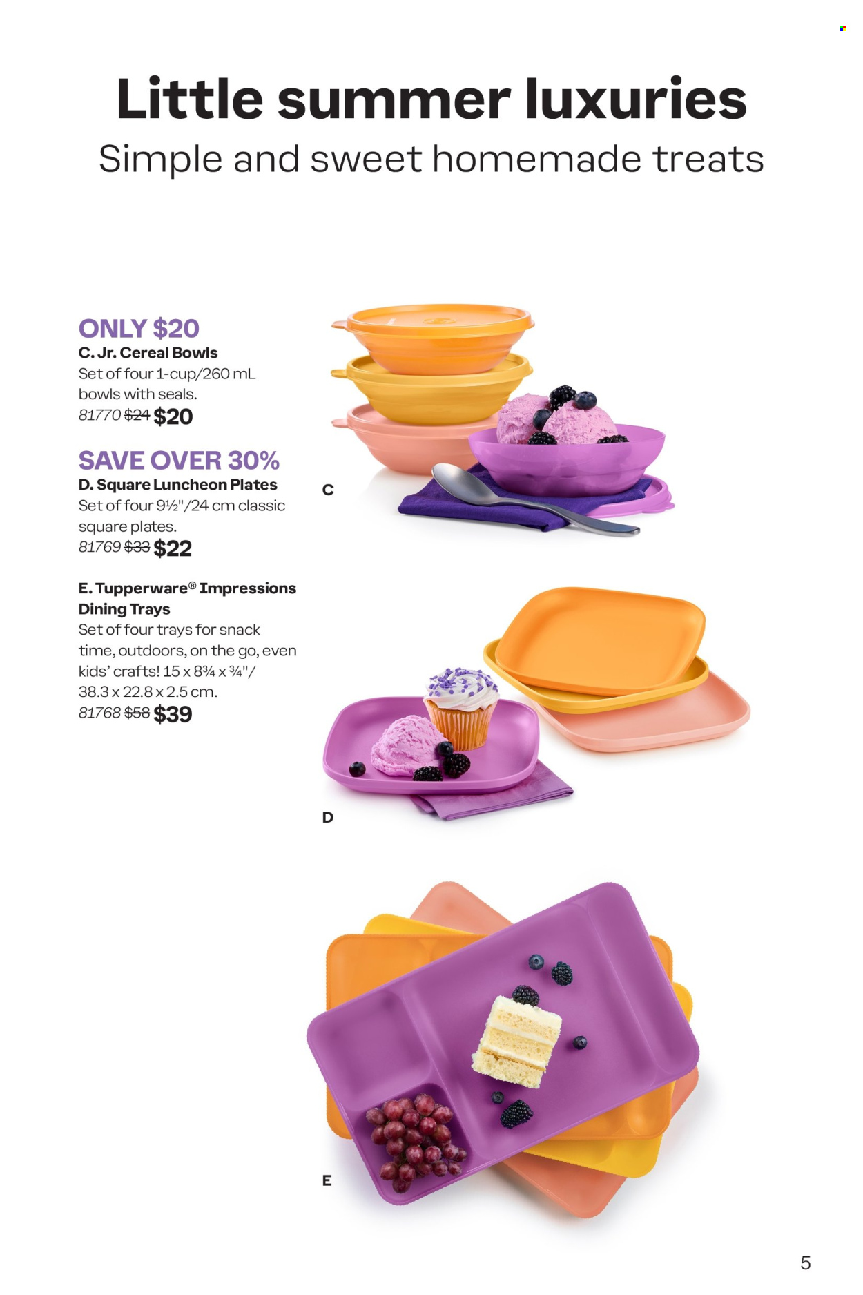 thumbnail - Tupperware Flyer - April 25, 2024 - May 29, 2024 - Sales products - plate, cup, bowl. Page 5.