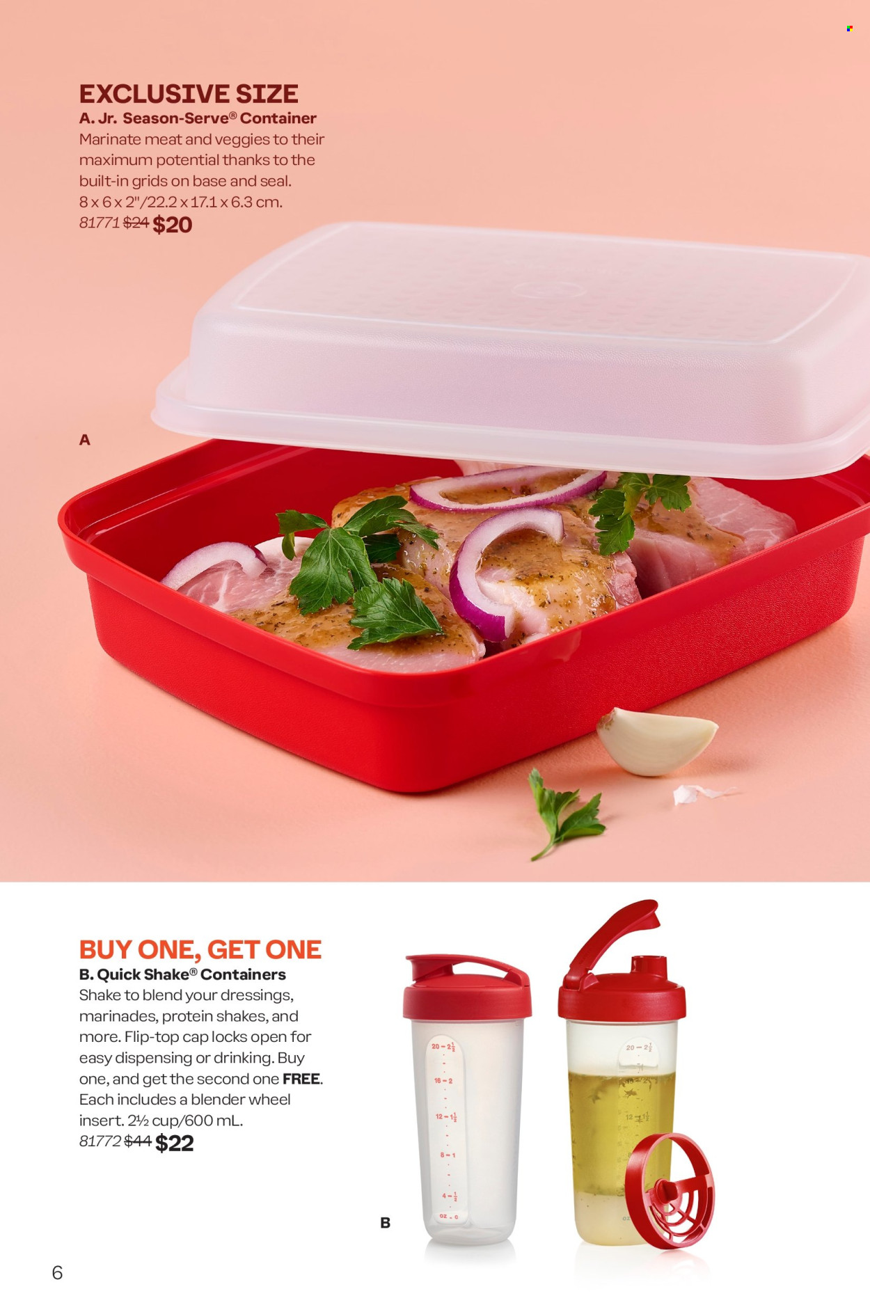 thumbnail - Tupperware Flyer - April 25, 2024 - May 29, 2024 - Sales products - cup, container. Page 6.