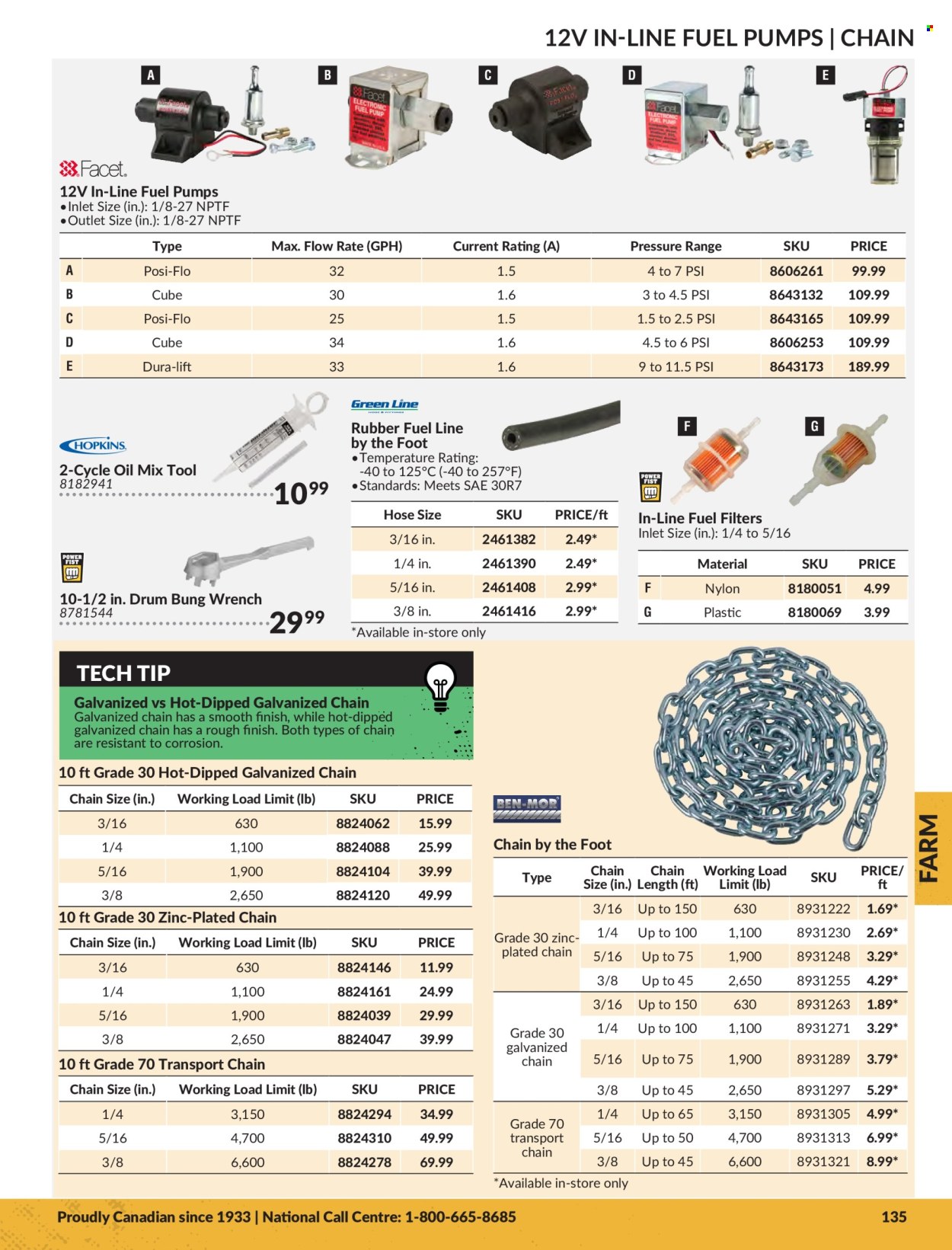thumbnail - Princess Auto Flyer - Sales products - wrench, fuel filter. Page 137.