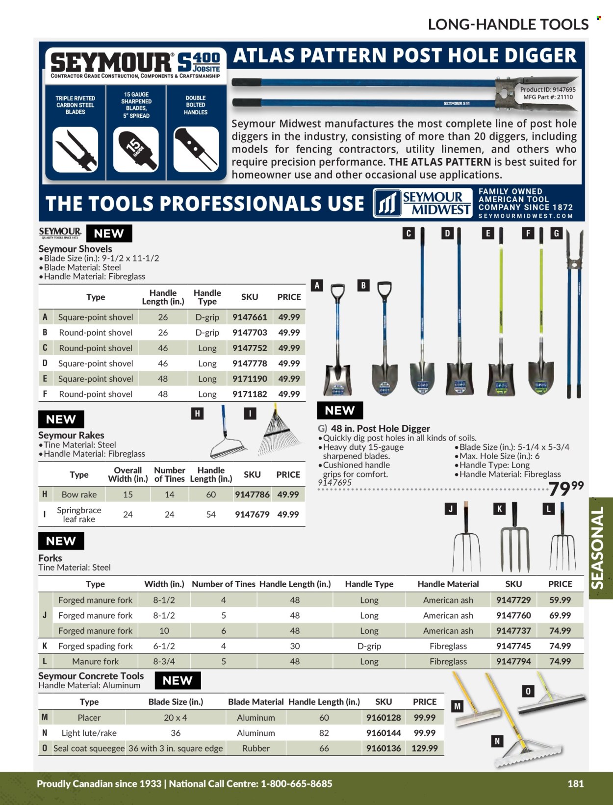 thumbnail - Princess Auto Flyer - Sales products - shovel, gauge, rake, manure. Page 183.