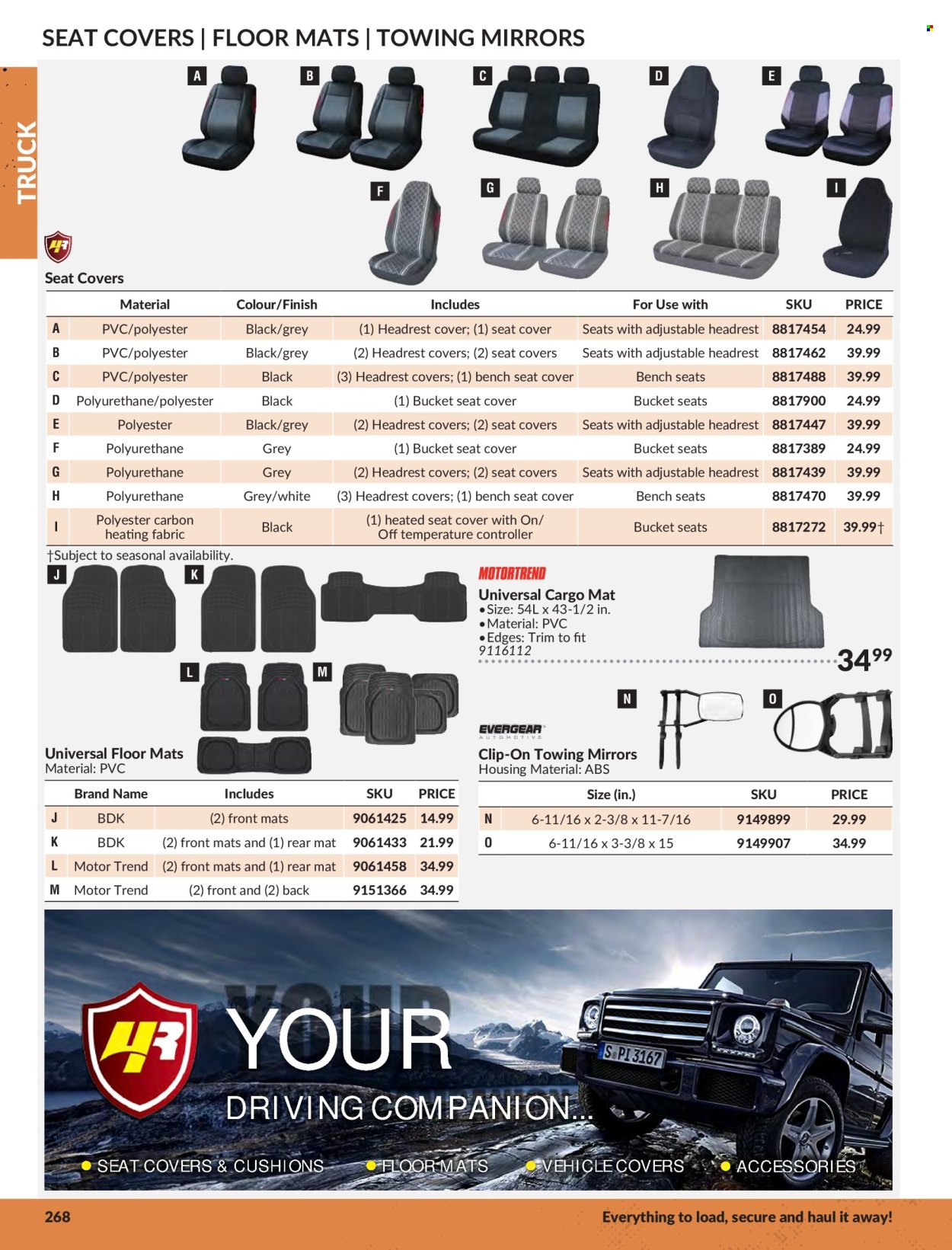 thumbnail - Princess Auto Flyer - Sales products - floor mat, trailer, vehicle, car seat cover. Page 272.
