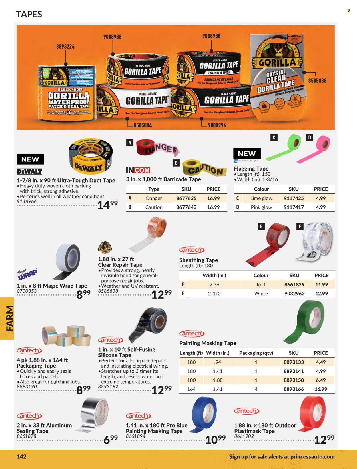 thumbnail - Princess Auto Flyer - Sales products - masking tape, paint accessories, duct tape. Page 144.