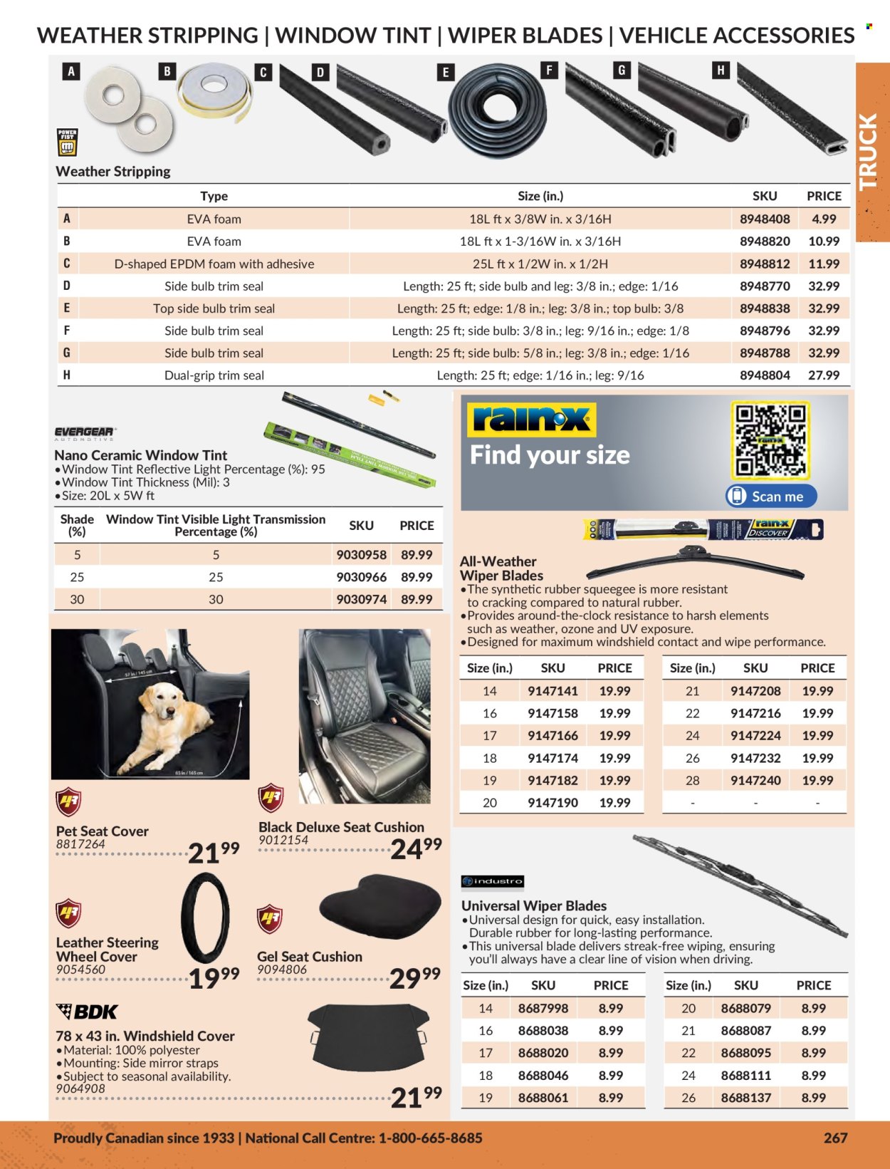 thumbnail - Princess Auto Flyer - Sales products - floor mat, vehicle, wiper blades, car seat cover, wheel covers. Page 271.