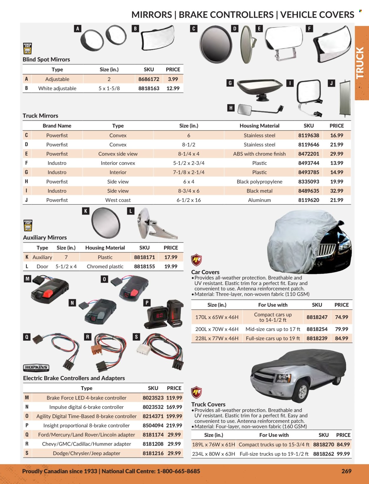 thumbnail - Princess Auto Flyer - Sales products - trailer, vehicle, car cover, brake controller. Page 273.