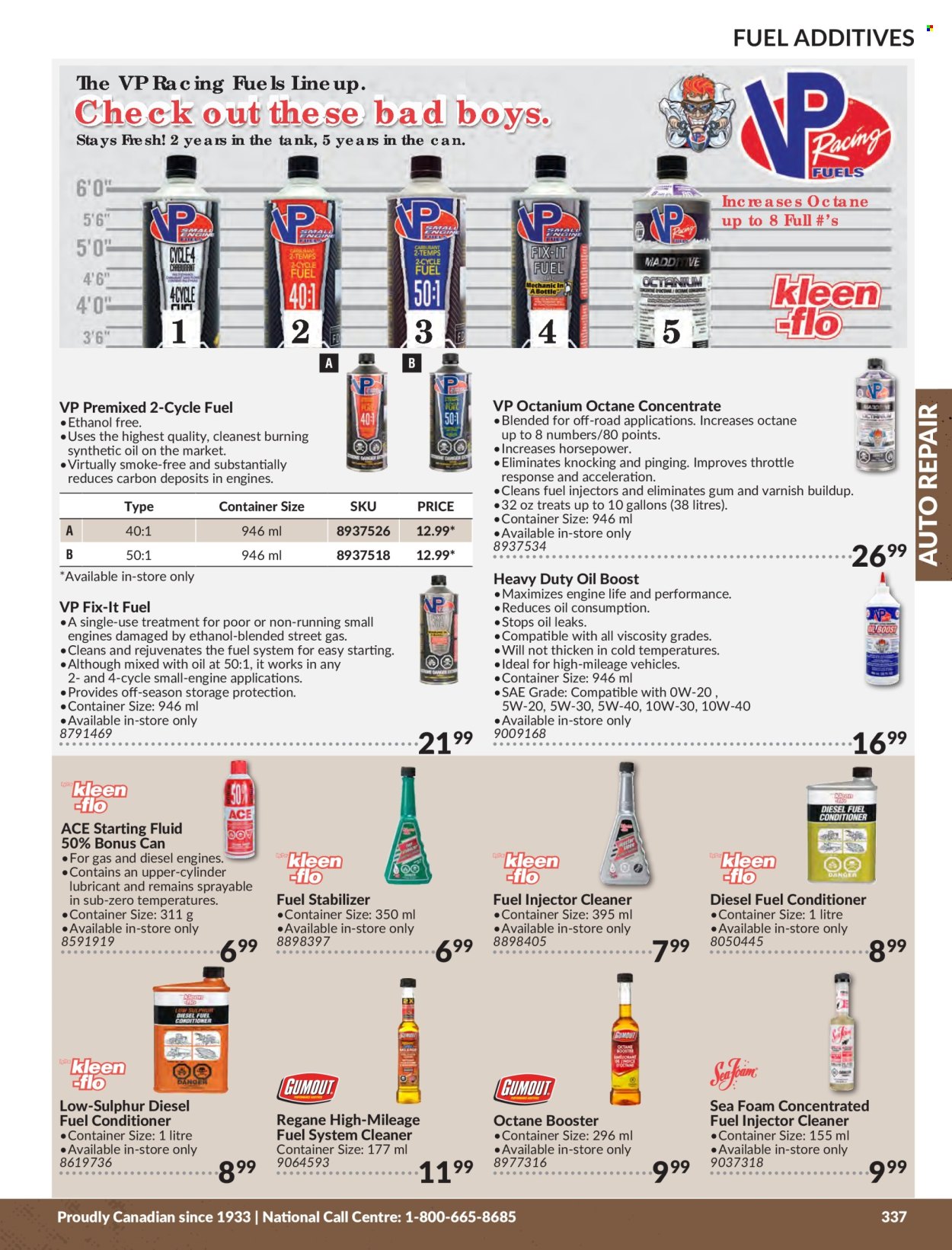 thumbnail - Princess Auto Flyer - Sales products - tank, container, fuel system cleaner, injector cleaner, cleaner, fuel stabilizer, starting fluid. Page 341.