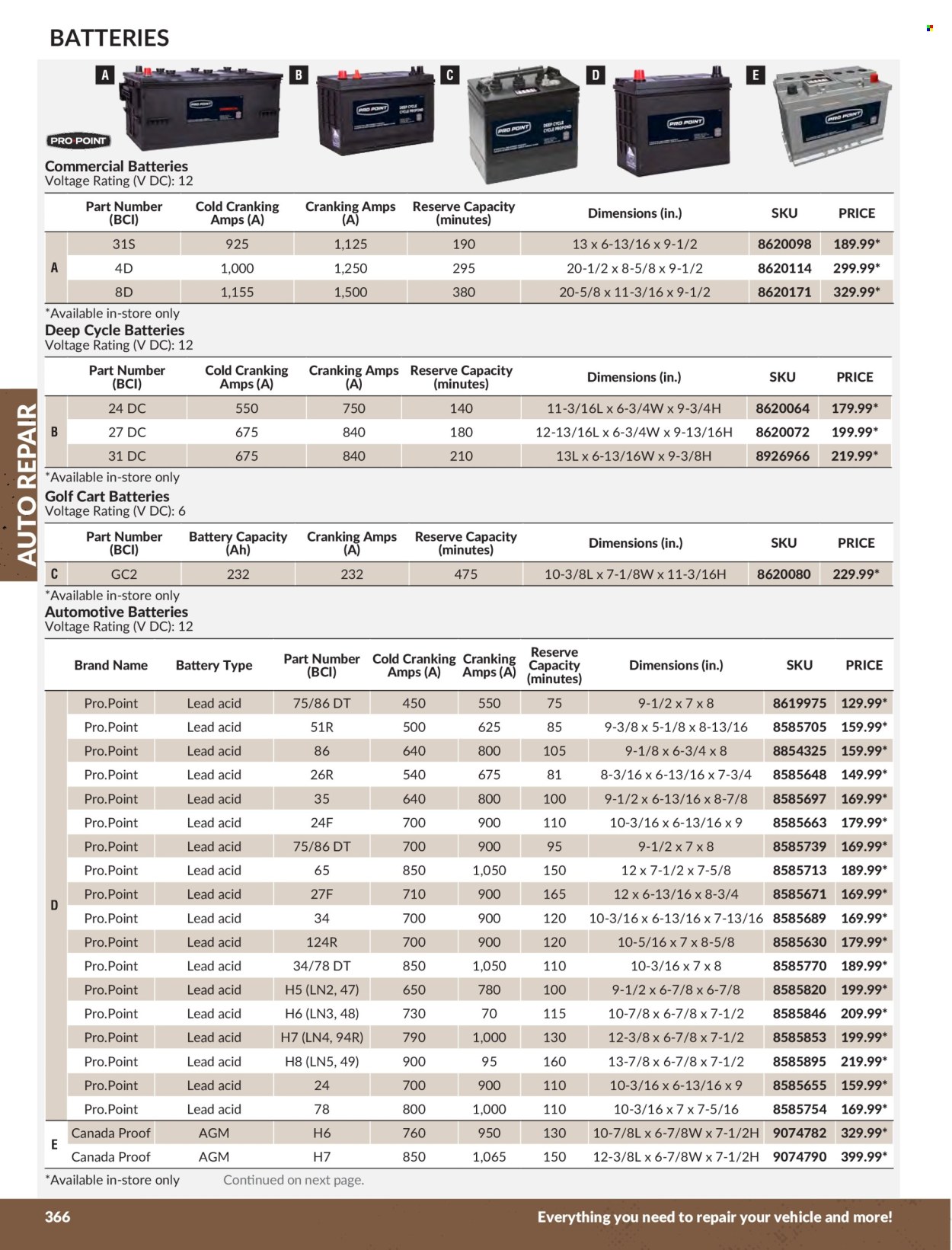 thumbnail - Princess Auto Flyer - Sales products - battery, automotive batteries. Page 370.