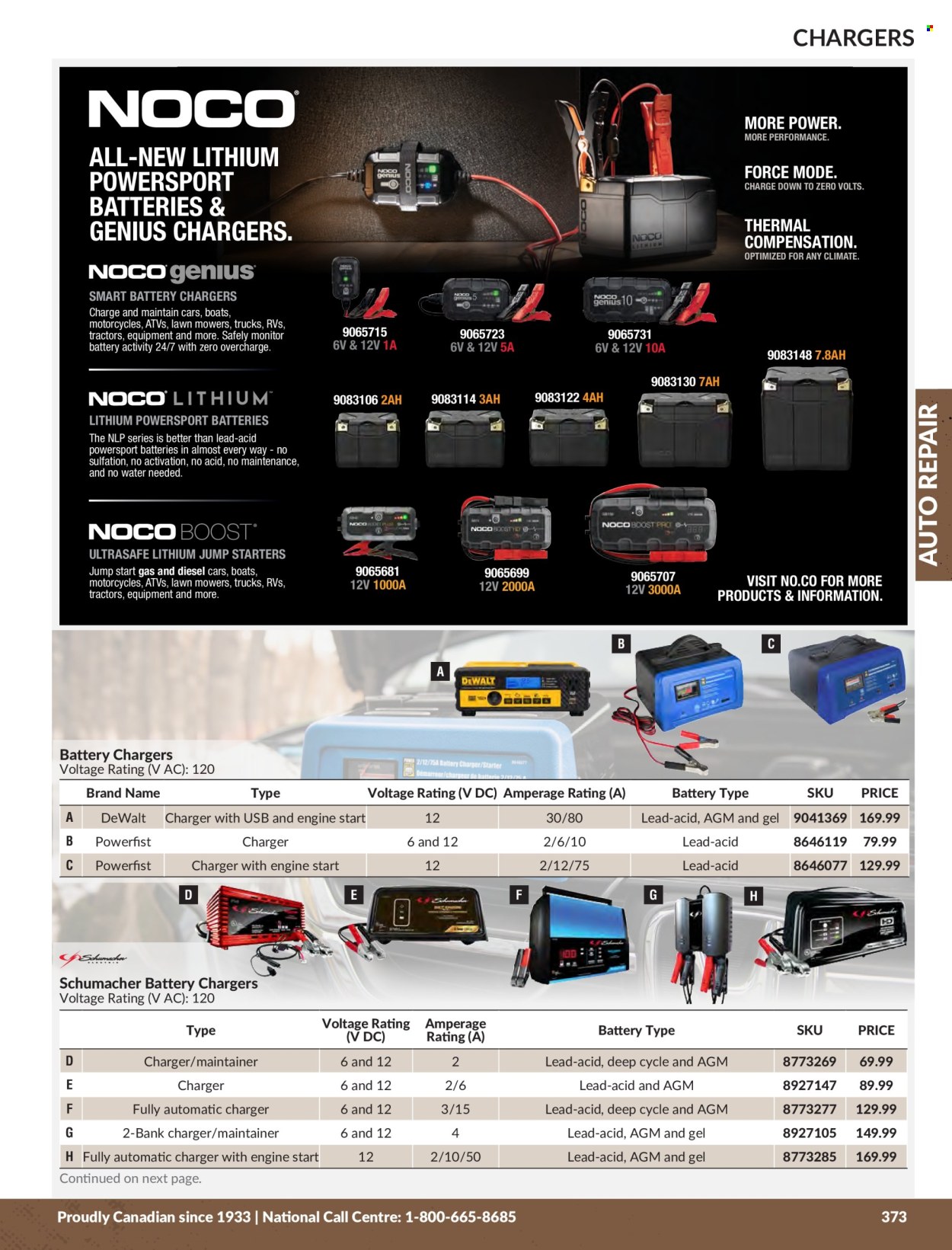 thumbnail - Princess Auto Flyer - Sales products - DeWALT, lawn mower, battery, battery charger. Page 377.