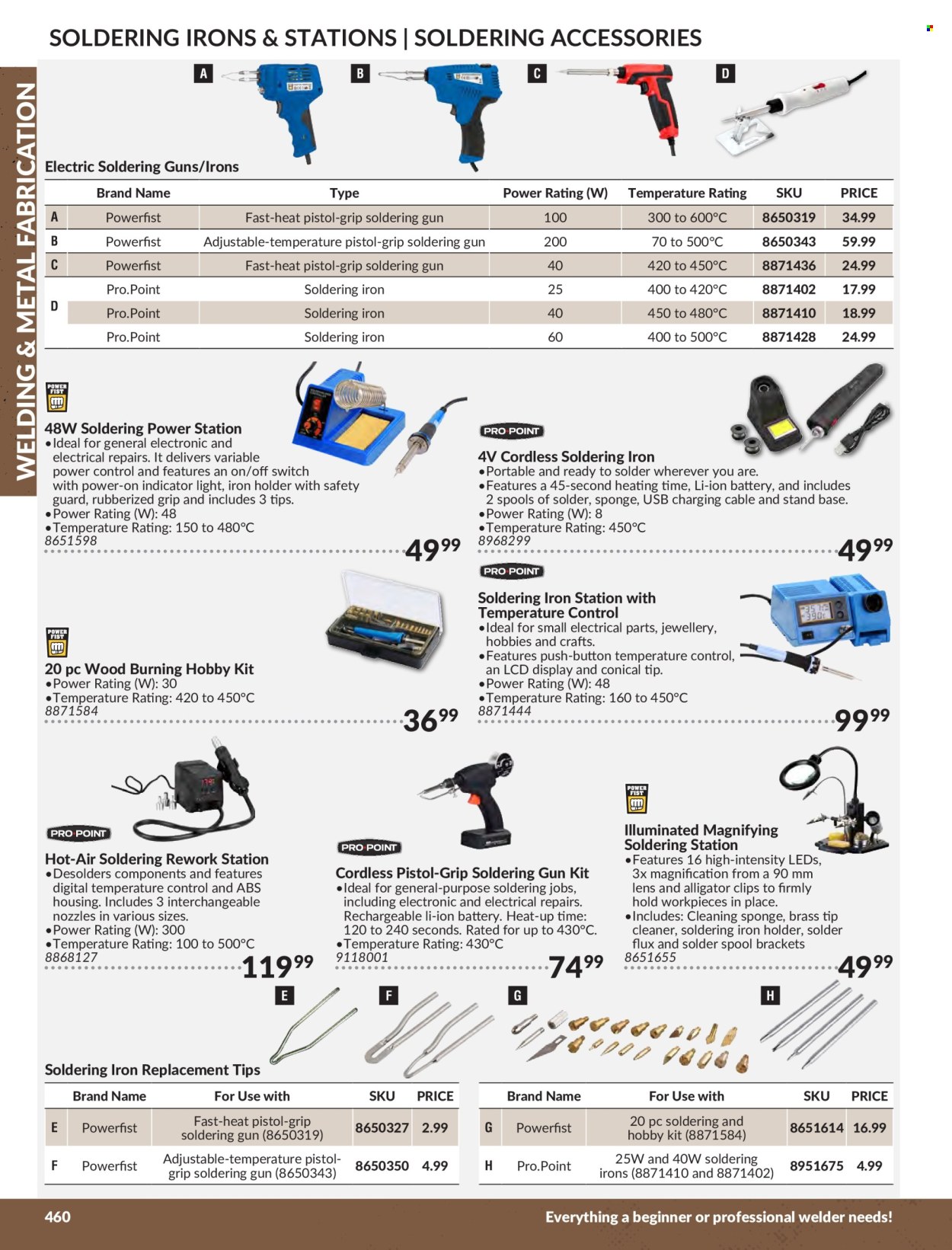 thumbnail - Princess Auto Flyer - Sales products - soldering iron, soldering station, welder, cleaner. Page 466.