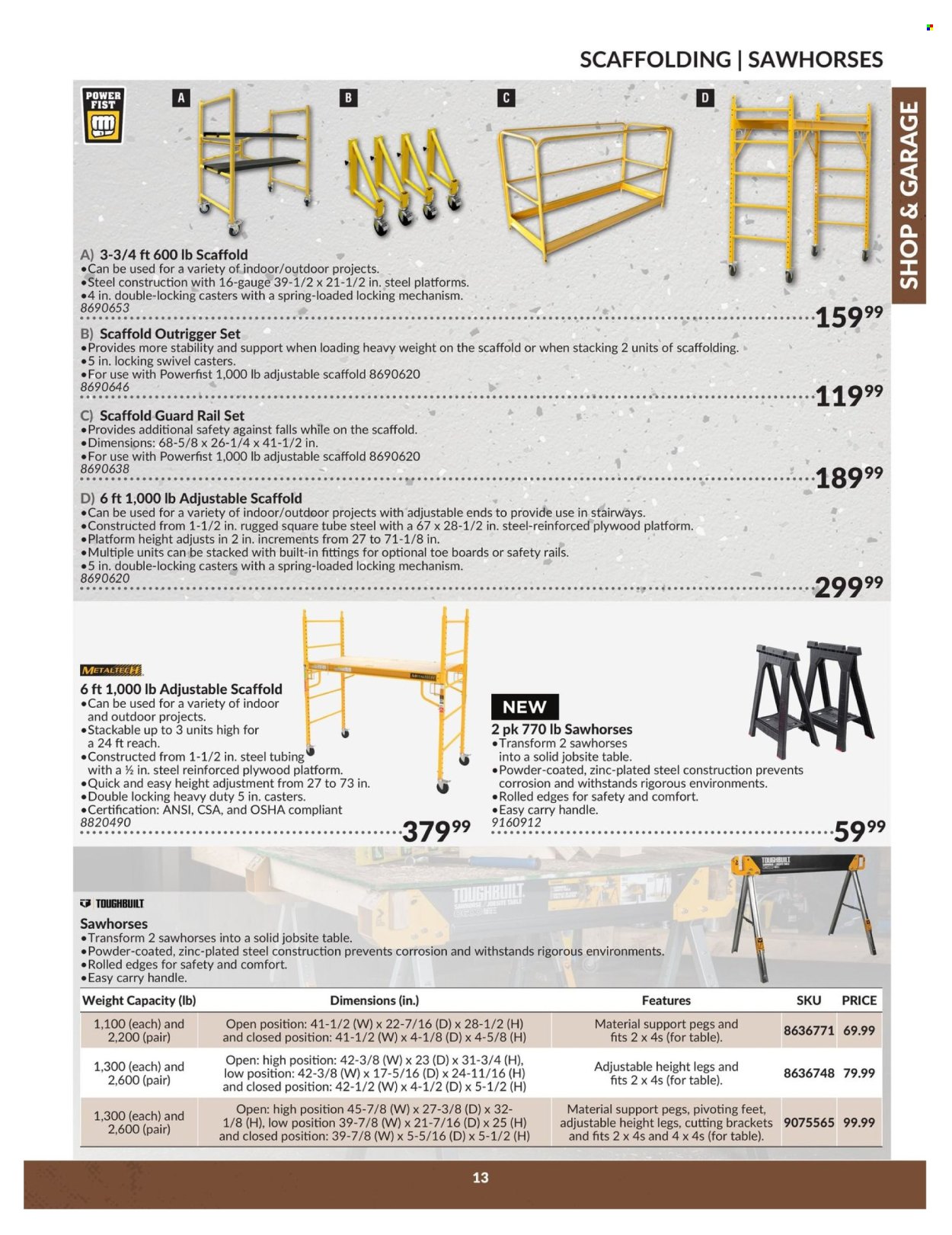 thumbnail - Princess Auto Flyer - April 23, 2024 - April 22, 2025 - Sales products - plywood, table, gauge. Page 13.