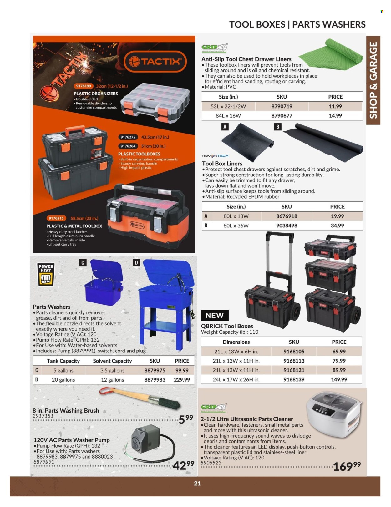 thumbnail - Princess Auto Flyer - April 23, 2024 - April 22, 2025 - Sales products - plug, tank, tool box, tool chest, cleaner. Page 21.