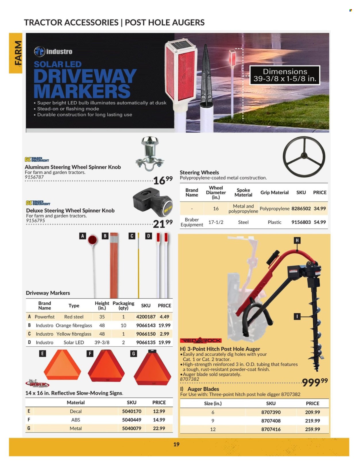 thumbnail - Princess Auto Flyer - April 23, 2024 - April 22, 2025 - Sales products - solar led, tractor. Page 19.