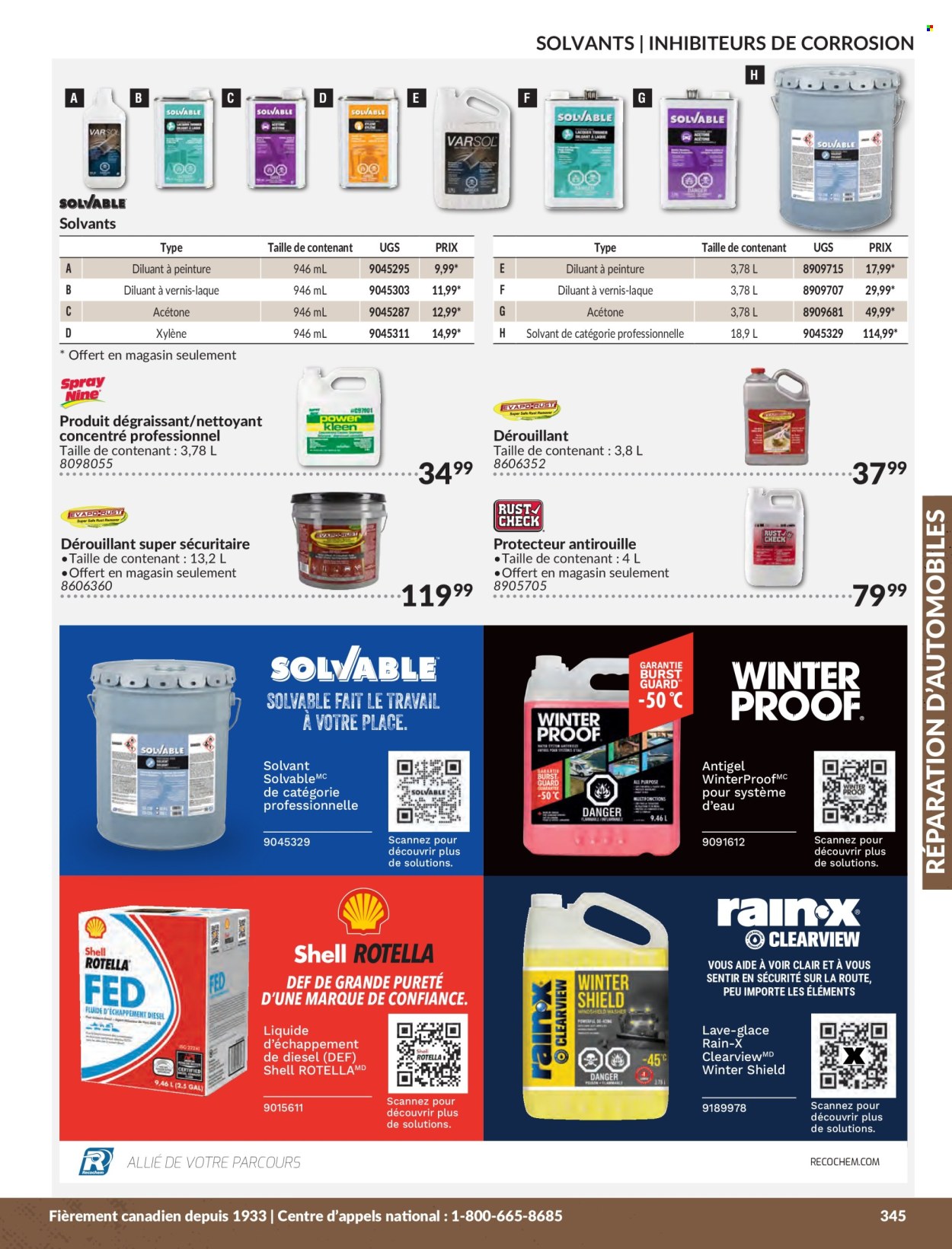 thumbnail - Princess Auto Flyer - Sales products - Rain-X, Rotella, Shell. Page 349.
