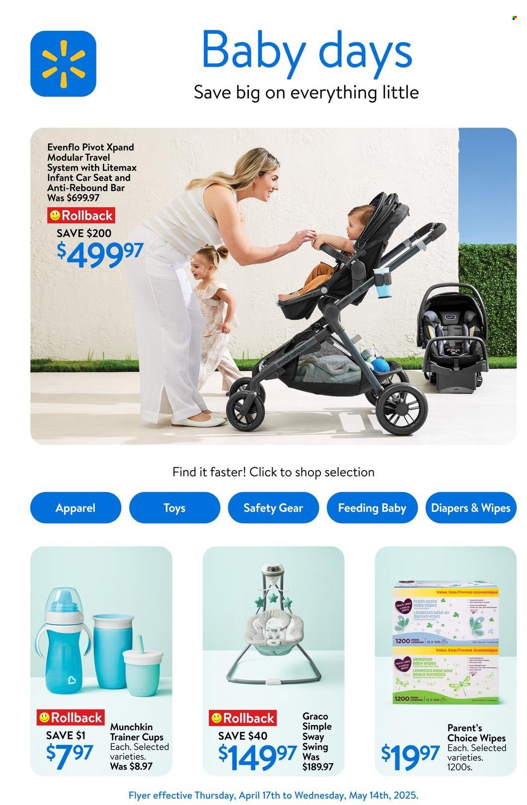 Walmart flyer - April 17, 2025 - May 14, 2025. Page 1