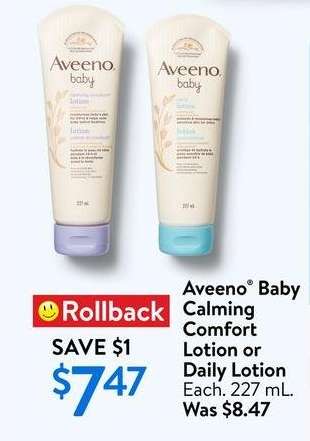 Aveeno Baby Calming Comfort Lotion or Daily Lotion