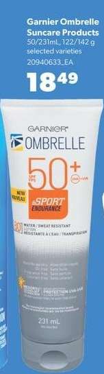 Garnier Ombrelle Suncare Products