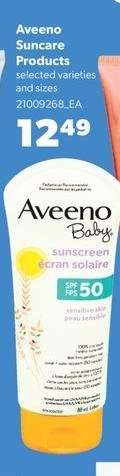 Aveeno Suncare Products
