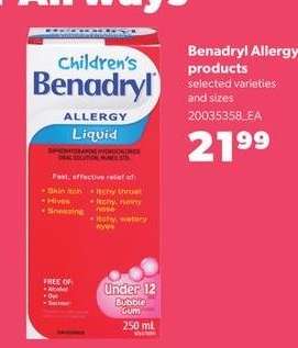 Children's Benadryl Allergy Liquid
