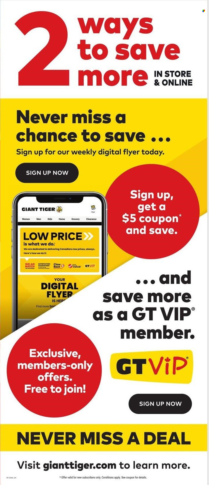 Giant Tiger flyer - April 30, 2025 - May 06, 2025. Page 1