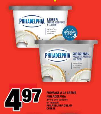 FROMAGE À LA CRÈME PHILADELPHIA