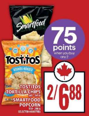 Tostitos Tortilla Chips & Smartfood Popcorn