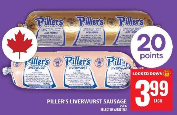 Piller's Liverwurst Sausage