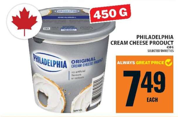 PHILADELPHIA CREAM CHEESE PRODUCT