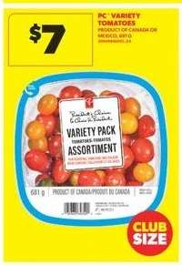 PC Variety Tomatoes