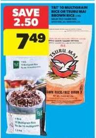 T&T Multigrain Rice or Tsuru Mai Brown Rice