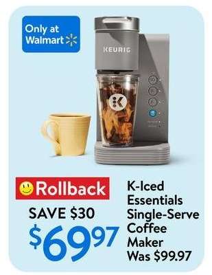 K-Iced Essentials Single-Serve Coffee Maker