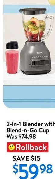 2-in-1 Blender with Blend-n-Go Cup