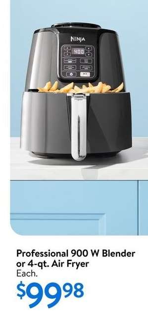 Professional 900 W Blender or 4-qt. Air Fryer