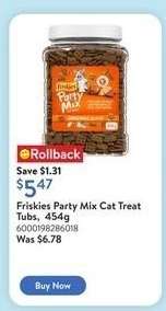 Friskies Party Mix Cat Treat Tubs, 454g
