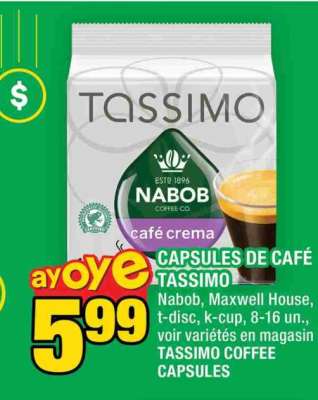 CAPSULES DE CAFÉ TASSIMO