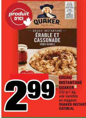 GRUAU INSTANTANÉ QUAKER